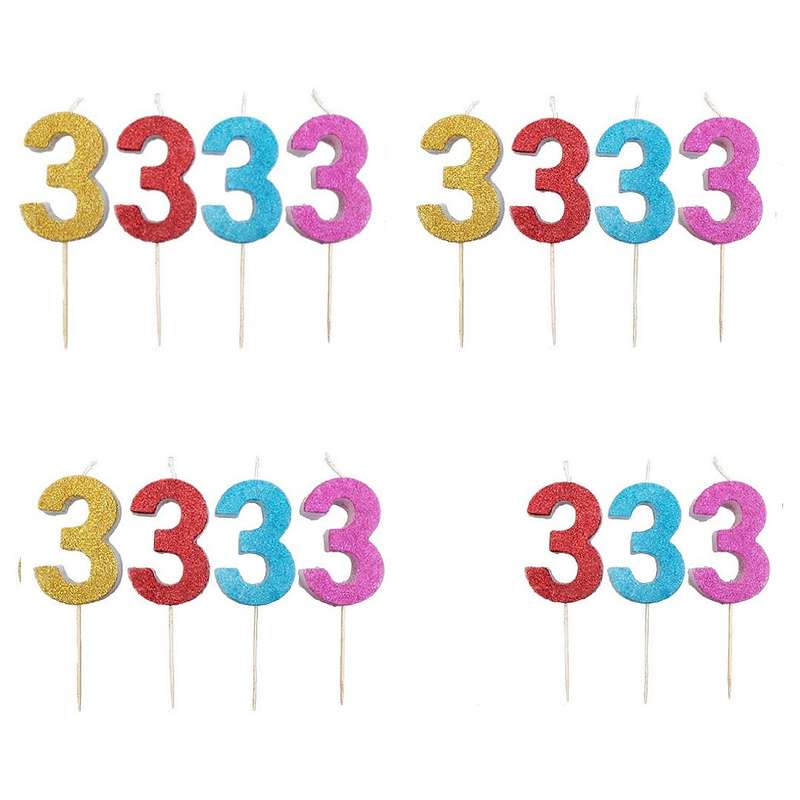 شمع تولد مدل اکریلی 315 بسته 15 عددی