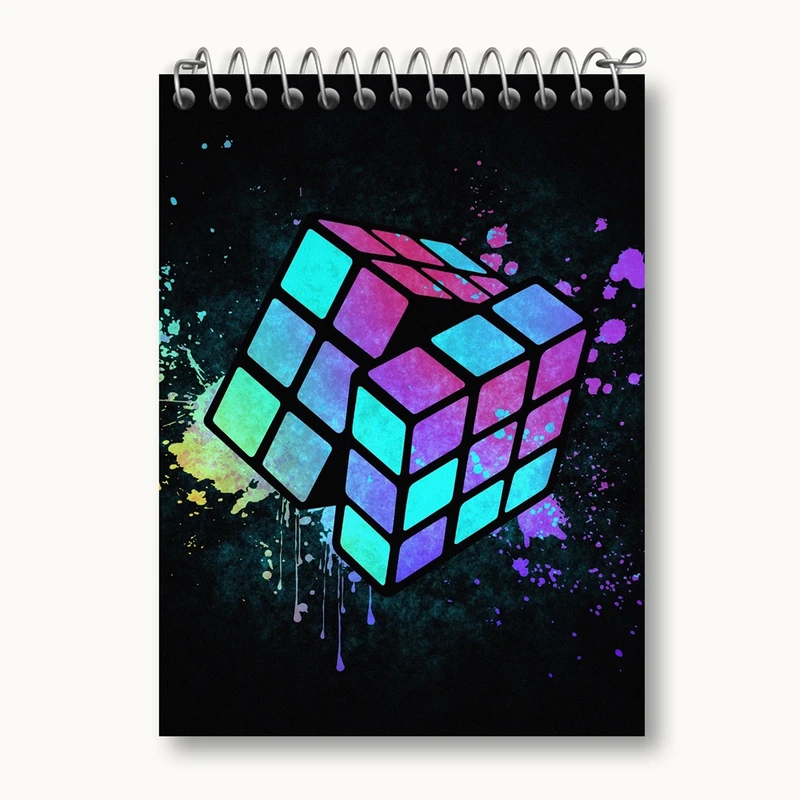 دفتر یادداشت 50 برگ خندالو مدل مکعب روبیک کد 27814