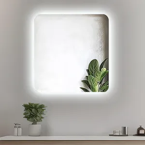 آینه دیواری آزالیا مدل بک لایت نوردار مربع M6060