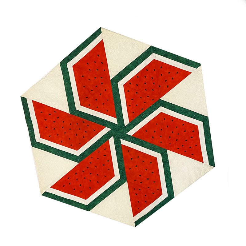 رومیزی طرح چهل تکه مدل هندوانه کد patchwork3