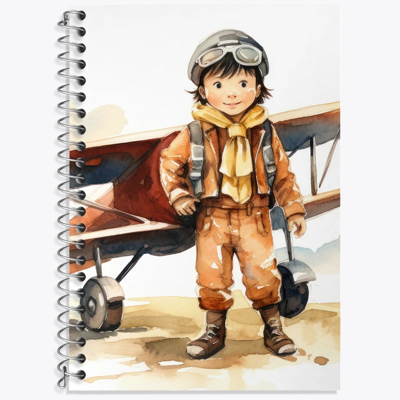 دفتر نت موسیقی 50 برگ خندالو طرح پسر خلبان کد N2213