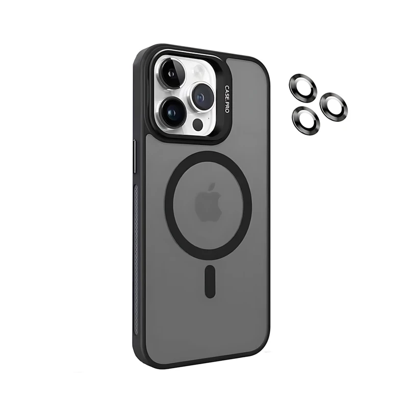 کاور مدل DarkHalo مناسب برای گوشی موبایل اپل iPhone 15 Pro Max به همراه محافظ لنز