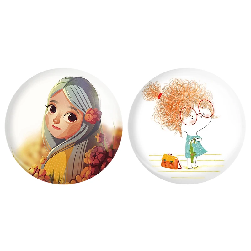 مگنت خندالو طرح دخترانه کد 16591652 مجموعه 2 عددی