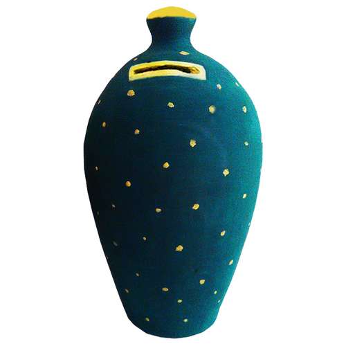 قلک سفالی مدل خال خالی کد 07