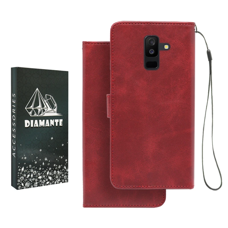 کیف کلاسوری دیامانته مدل Mortand Bk مناسب برای گوشی موبایل سامسونگ Galaxy J6 Plus