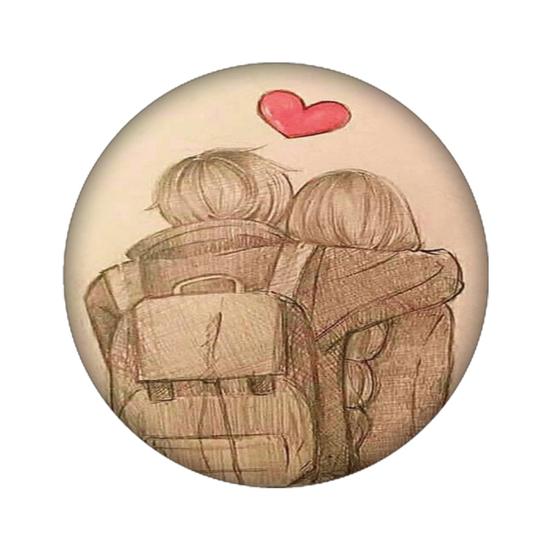 استیکر تزئینی موبایل مدل عاشقانه کد 3255