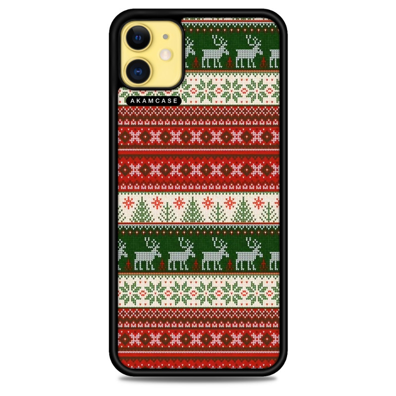 کاور آکام مدل AMCWA11-CHRISTMAS22 مناسب برای گوشی موبایل اپل iPhone 11