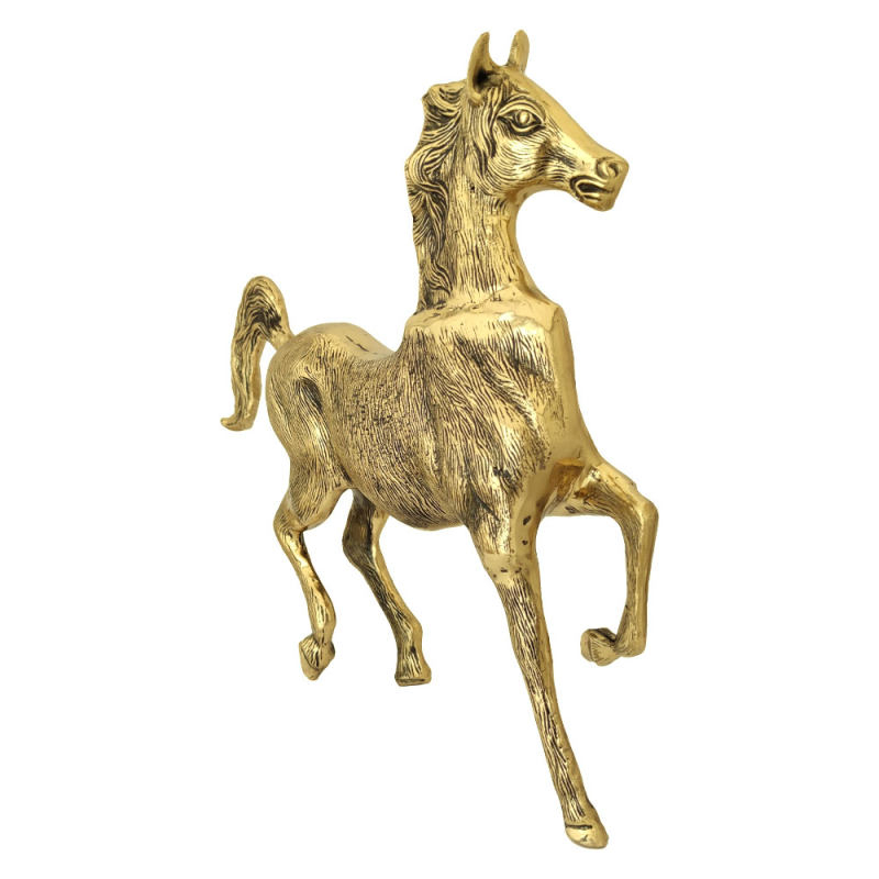 دکوری برنجی مدل اسب عربی کد S_4143