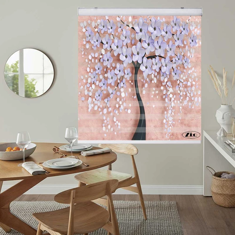 پرده زبرا زیو مدل 3D1257 سایز 150x150 سانتی متر