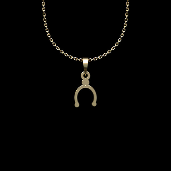 گردنبند طلا 18 عیار زنانه مدوپد مدل هندسی کد II2-1-1117