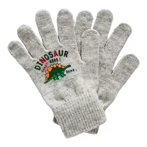 دستکش بافتنی بچگانه ال سی وایکیکی مدل آنتی باکتریال Dinosaur
