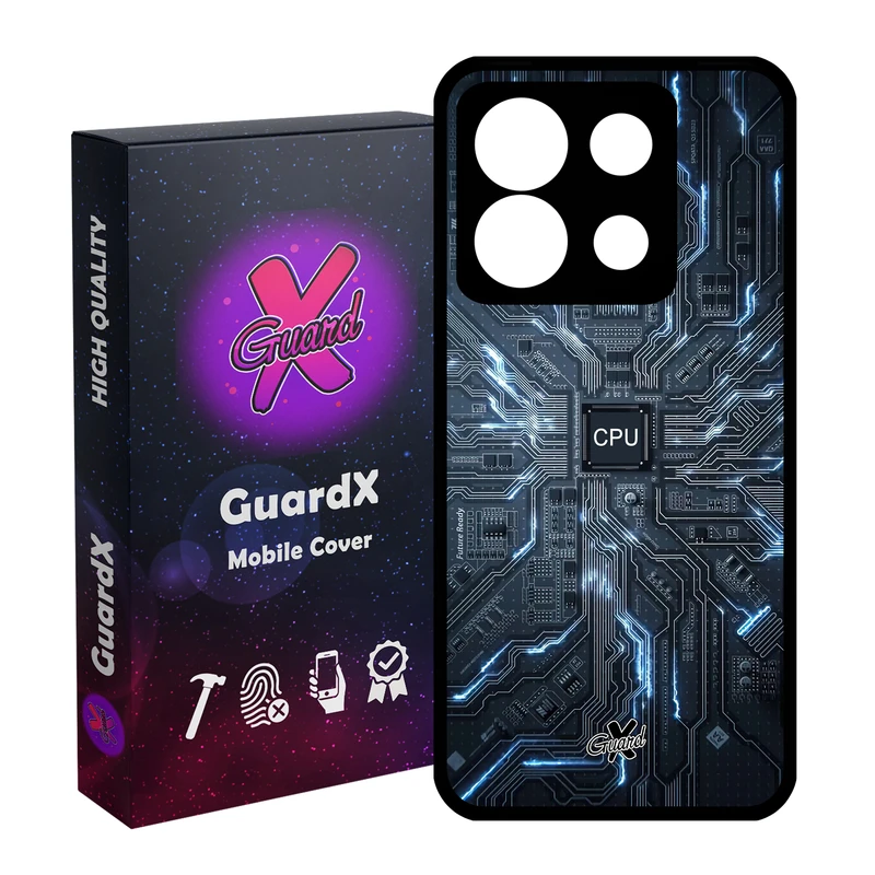 کاور گارد ایکس طرح CPU مدل Glass10504 مناسب برای گوشی موبایل شیائومی Redmi Note 13 5G