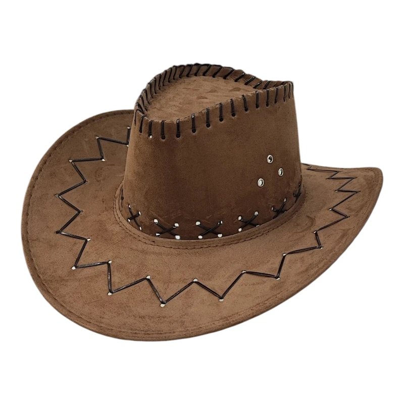 کلاه شاپو مدل کابویی لبه بلند کد zh321