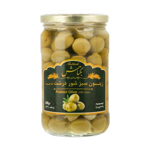 زیتون سبز شور بکتاش - 650 گرم  