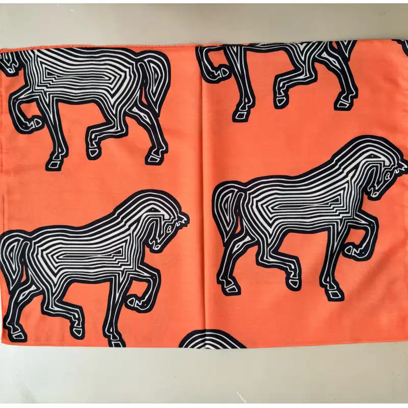 شال زنانه مدل موهر پاییزی زمستانی اسپرت مهمانی طرح اسب دار