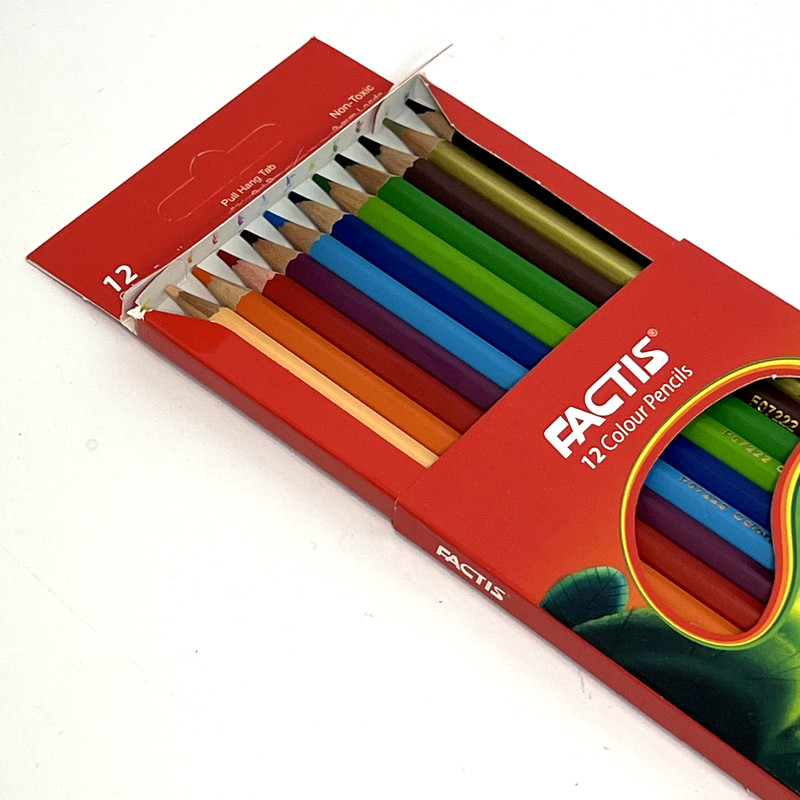 مداد رنگی 12 رنگ فکتیس مدل دایناسور