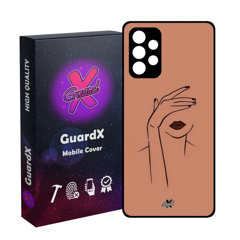 کاور گارد ایکس طرح دختر مدل Glass10636 مناسب برای گوشی موبایل سامسونگ Galaxy A52/A52S