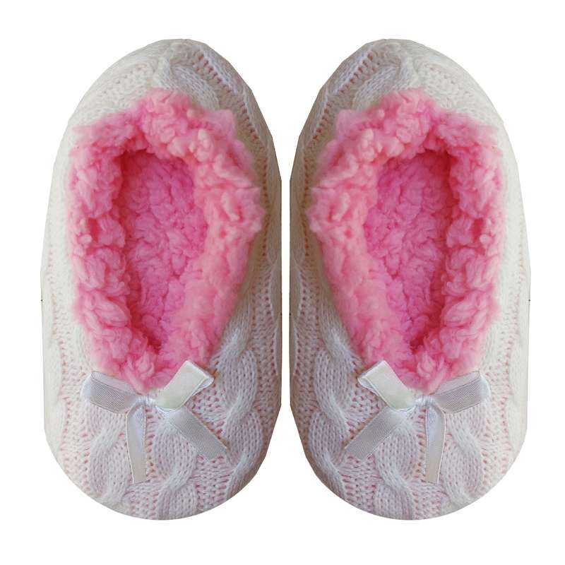 پاپوش دخترانه مدل لوپیل عروسکی رنگ سفید