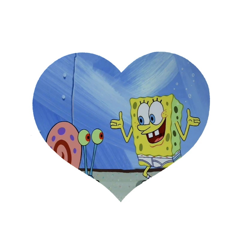 پادری مدل قلب طرح باب اسفنجی کد 8550 سایز 90 × 90 سانتی متر