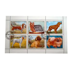 تمبر یادگاری مدل سگ کد bc-2339 مجموعه 6 عددی