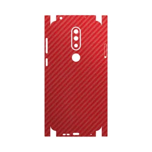 MAHOOT Red-Fiber-FullSkin Cover Sticker for Nokia 6.1 Plus