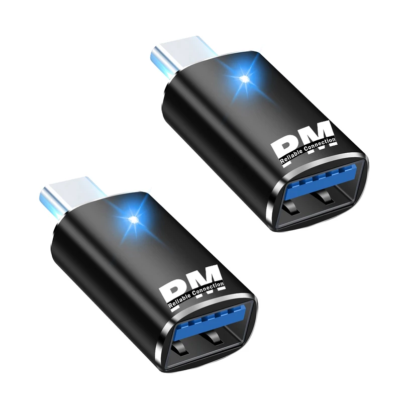  مبدل USB 3.0 OTG به USB-C مدل PM-AC401 بسته دو عددی 