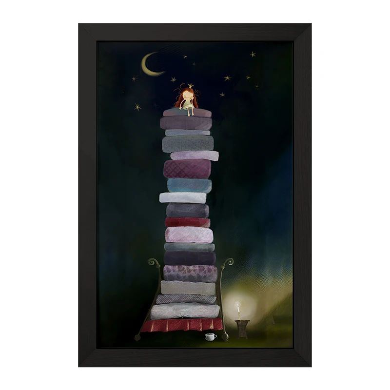 تابلو خندالو مدل دختر و خواب کد F8199