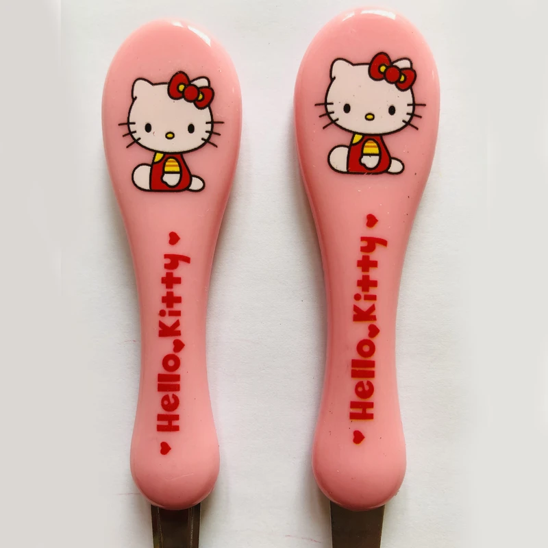 قاشق و چنگال کودک مدل XS-B014 طرح Hello Kitty عکس شماره 4