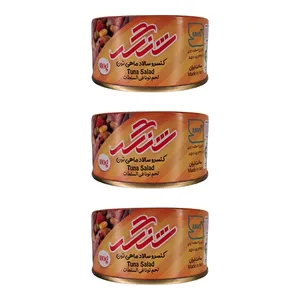 کنسرو سالاد ماهی تون در روغن شنگر - 180 گرم بسته ۳ عددی
