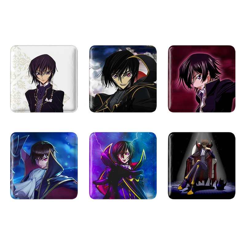 مگنت خندالو طرح انیمه کد Geass کد 591B مجموعه 6 عددی
