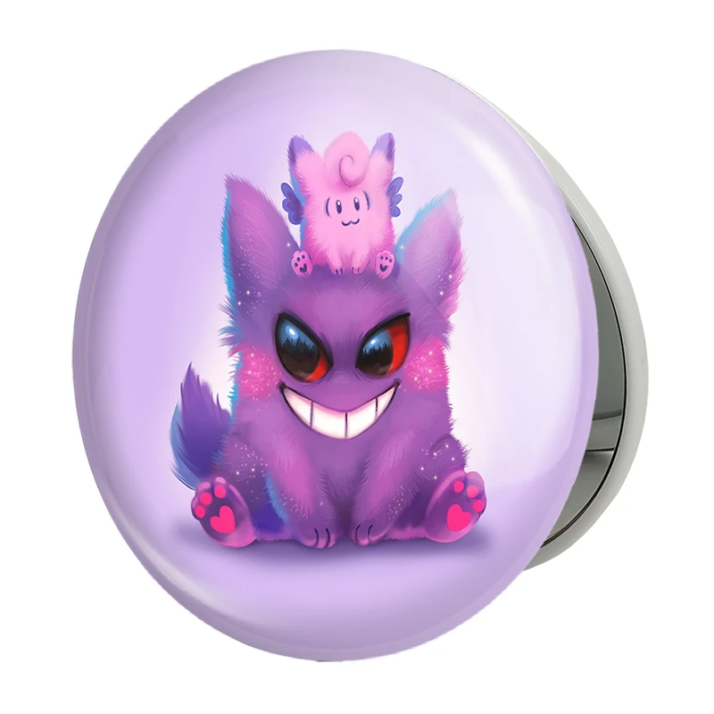 آینه جیبی خندالو طرح گنگار انیمه پوکمون مدل تاشو کد 17306 