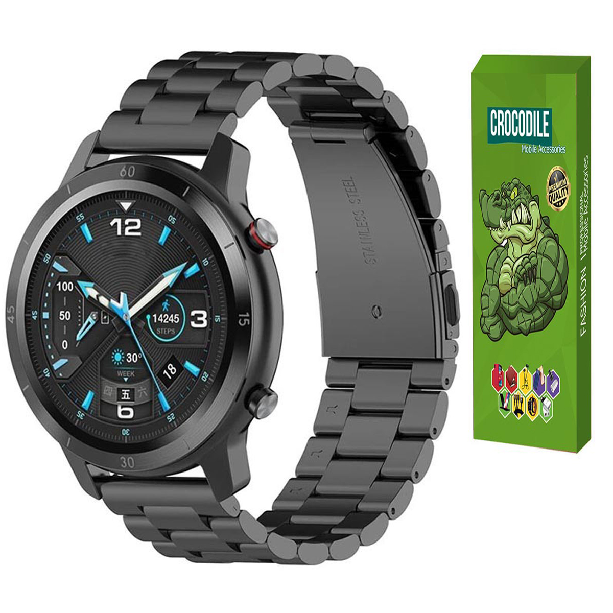 بند کروکودیل مدل Cb-3Bead مناسب برای ساعت هوشمند شیائومی Mi Watch