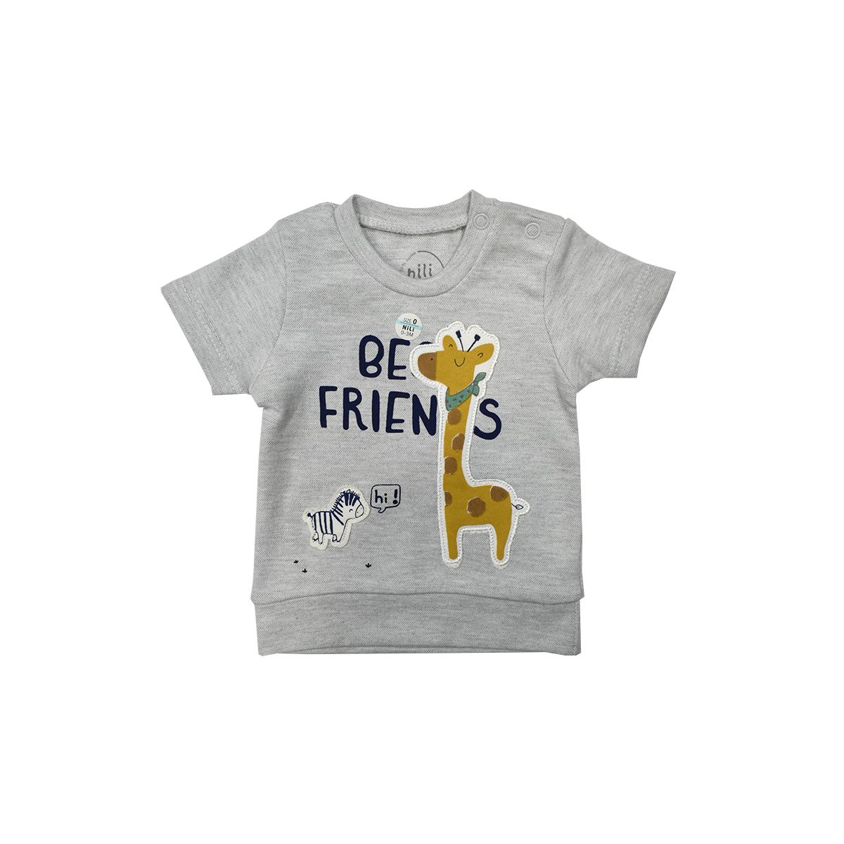 ست تی شرت و شلوار نوزادی نیلی مدل  firend s 2022 -  - 3