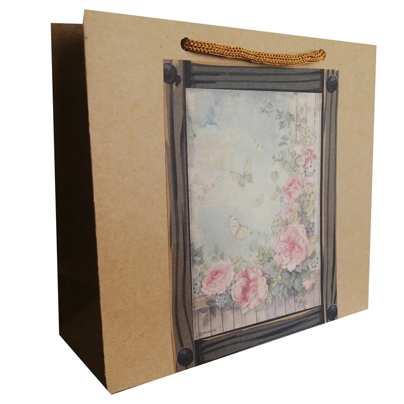 پاکت هدیه مدل رز و تولد  مجموعه 2 عددی