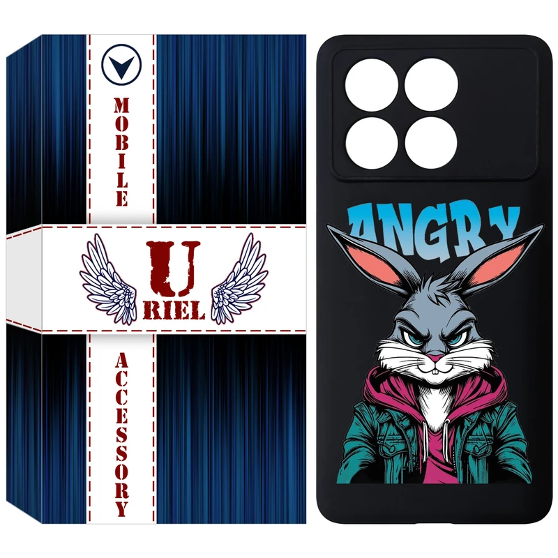 کاور یوریل مدل KSH کد 51 طرح خرگوش مناسب برای گوشی موبایل شیائومی Poco X6 Pro