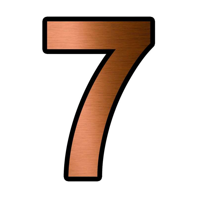 تابلو راهنما آژنگ طرح مستطیل مدل شماره و اعداد کد NUC-7-434