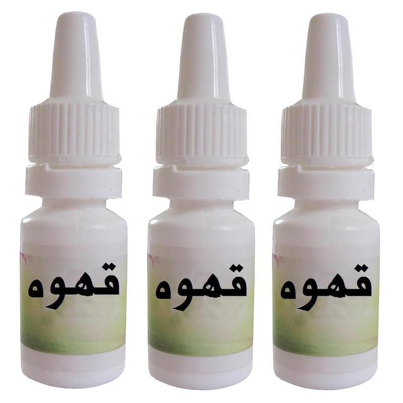 اسانس شمع مدل قهوه حجم 10 ميلي ليتر بسته 3 عددي