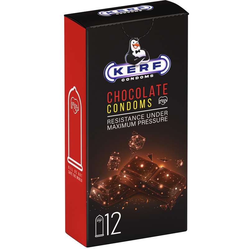 کاندوم کرف مدل شکلاتی بسته 12 عددی 