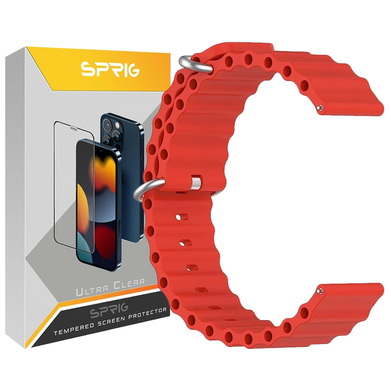 بند اسپریگ مدل Ocean مناسب برای ساعت هوشمند سامسونگ Galaxy Watch 6 Classic 43mm