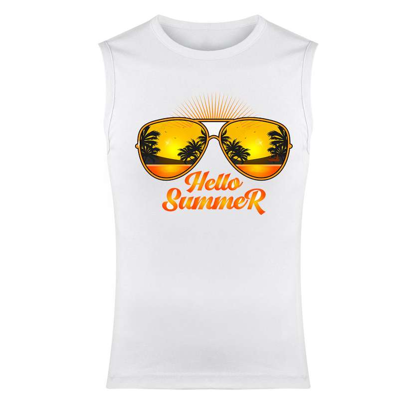 تاپ مردانه مدل SUMMER  کد 263 رنگ سفید