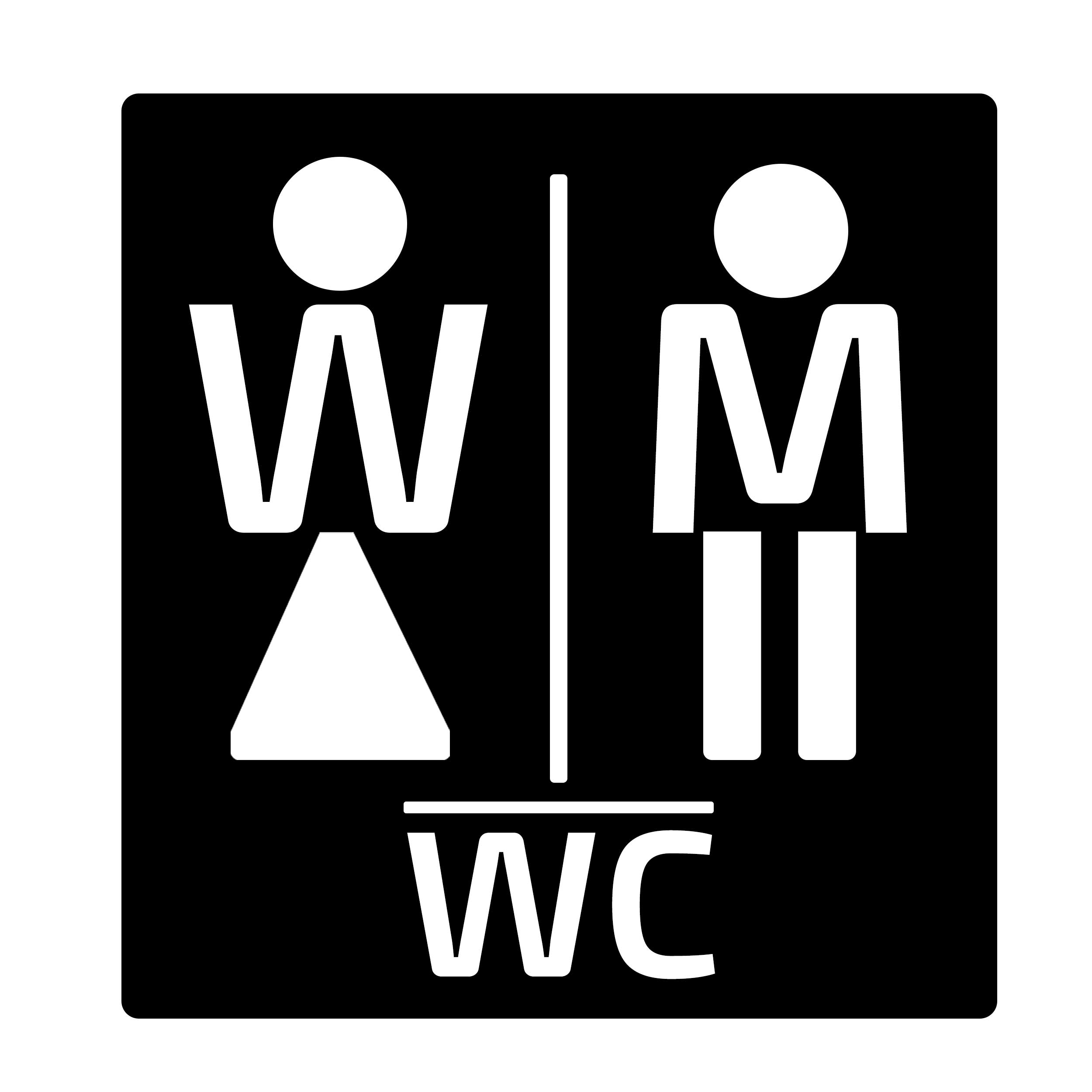 تابلو راهنما طرح سرویس بهداشتی کد WC1-8-P