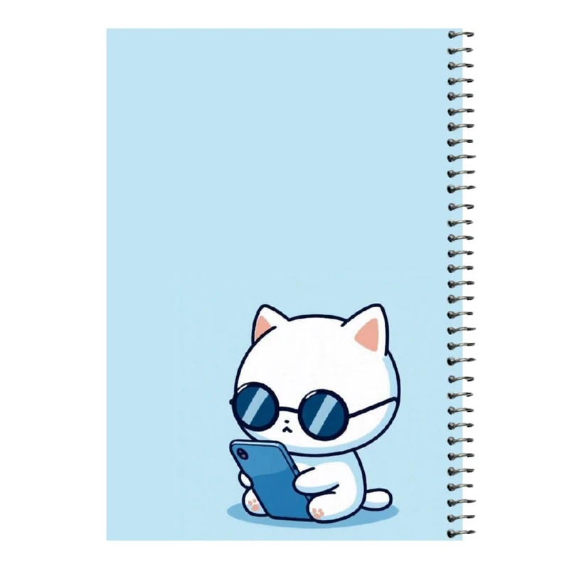 دفتر مشق 80 برگ اس جی مدل گربه کد1 
