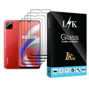 LKG LK Glass MIX004 Screen Protector For Realme C12 Pack Of 4