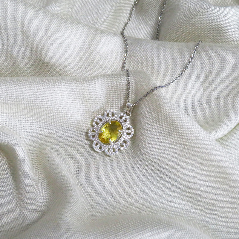 گردنبند نقره زنانه مدل AV175N-S14 C3 گردنبند نقره زنانه مدل AV175N-S14 C3