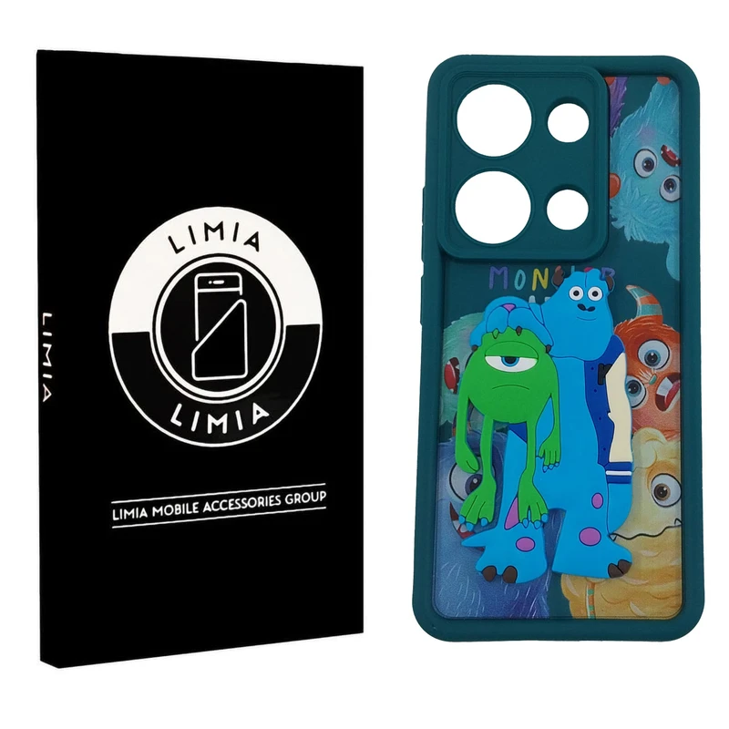 کاور لیمیا مدل سولید لنزدار طرح عروسکی برجسته مناسب برای گوشی موبایل شیائومی Redmi X6/Note 13 Pro 5G