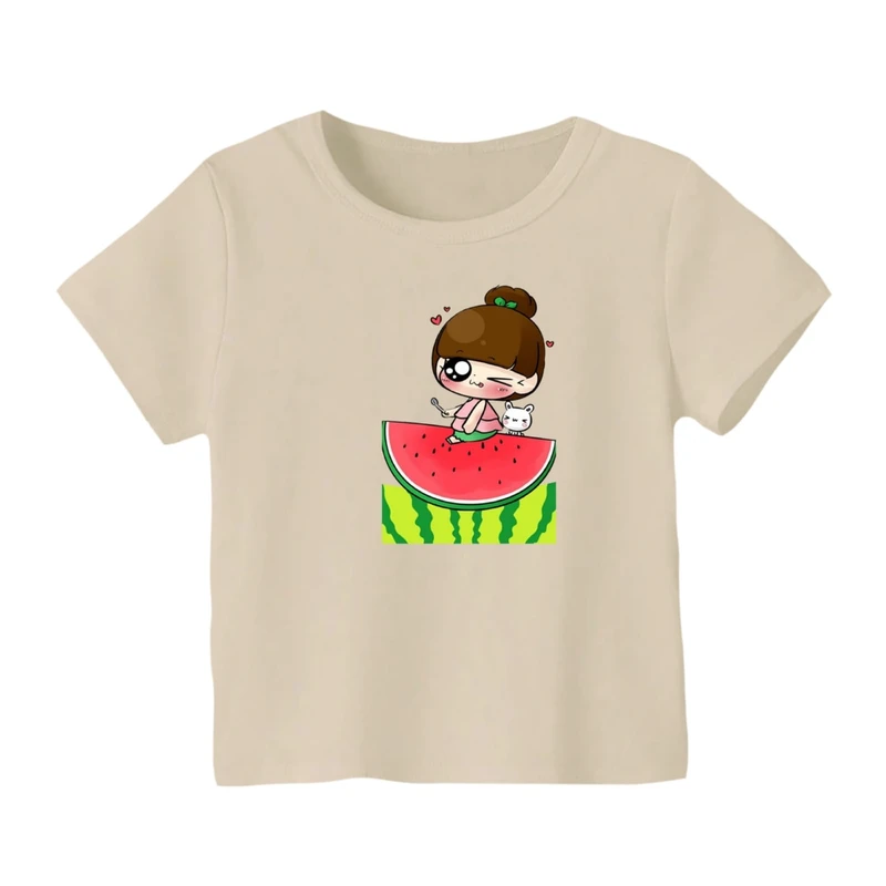 تی شرت آستین کوتاه بچگانه مدل دخترک یلدایی کد 16