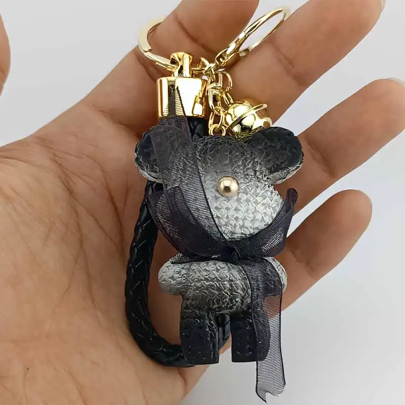 جاکلیدی مدل سرامیکی طرح خرس پاپیونی