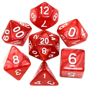 تاس بازی مدل Dungeons and Dragons بسته 7 عددی