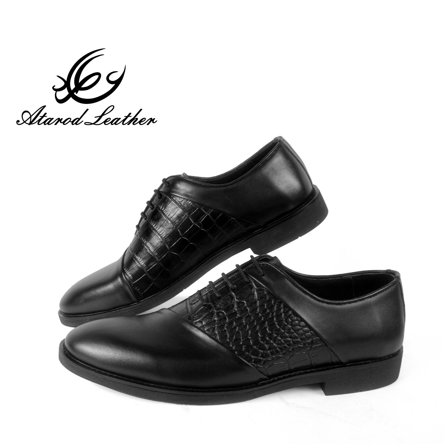 کفش مردانه چرم عطارد مدل چرم طبیعی کد SH205 -  - 9