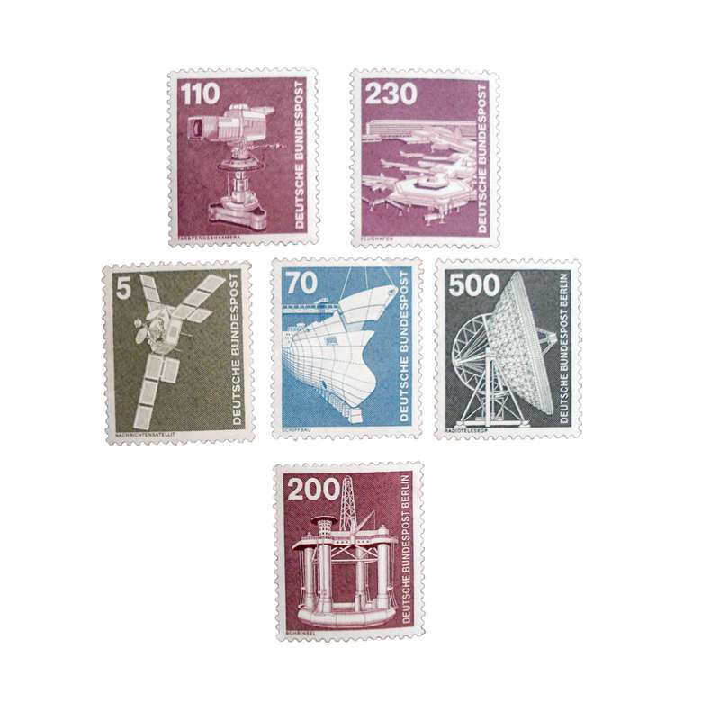 تمبر یادگاری مدل فضایی کد DS1987 مجموعه 6 عددی